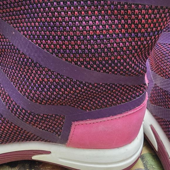 Lands'End Girls Ankle Boot Slip-on Plum/Hot Pink US4 EU36 UK3 - Picture 12 of 12